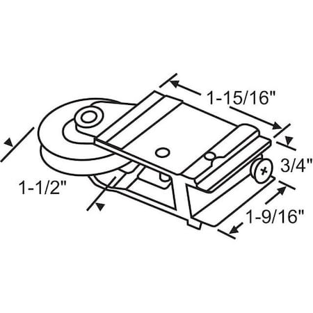 Strybuc Patio Door Roller Assembly 9-406